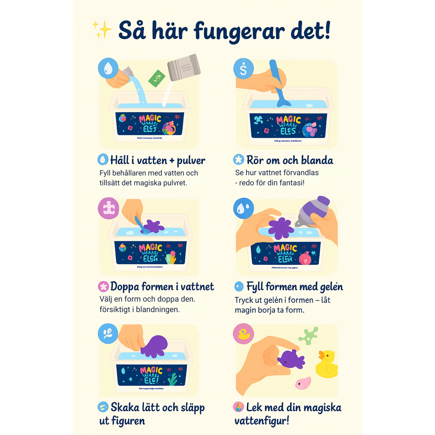 FlytArt™ Vatten Konstkit 20 delar